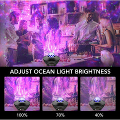 Galaxy Ocean Wave Light Projector