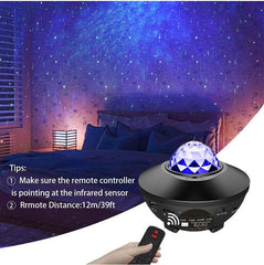 Galaxy Ocean Wave Light Projector